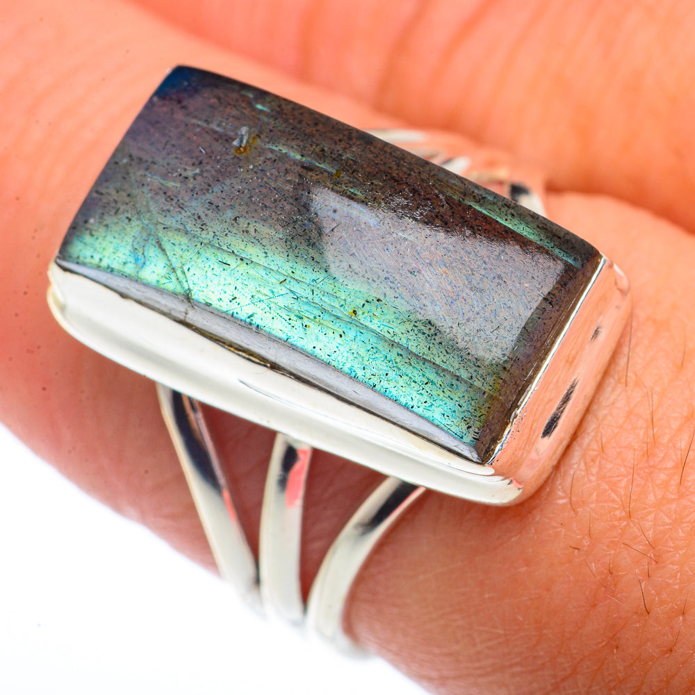 Labradorite Rings handcrafted by Ana Silver Co - RING73628