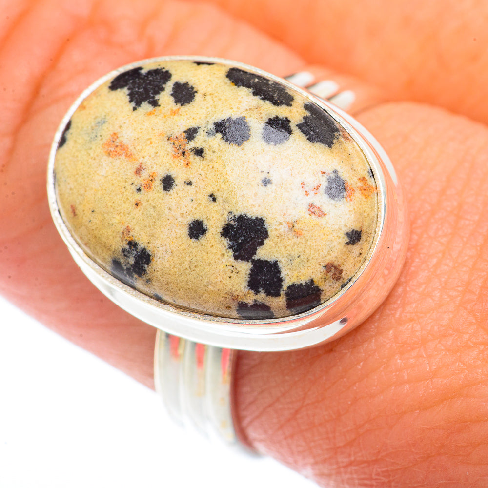 Dalmatian Jasper Rings handcrafted by Ana Silver Co - RING73629