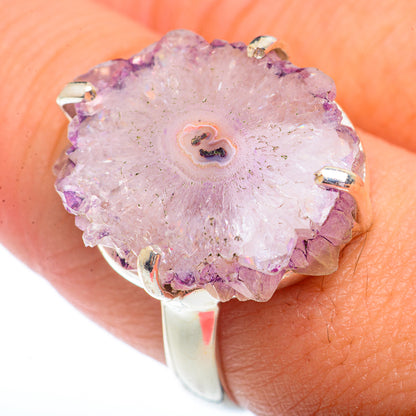 Amethyst Stalactite Rings handcrafted by Ana Silver Co - RING73643