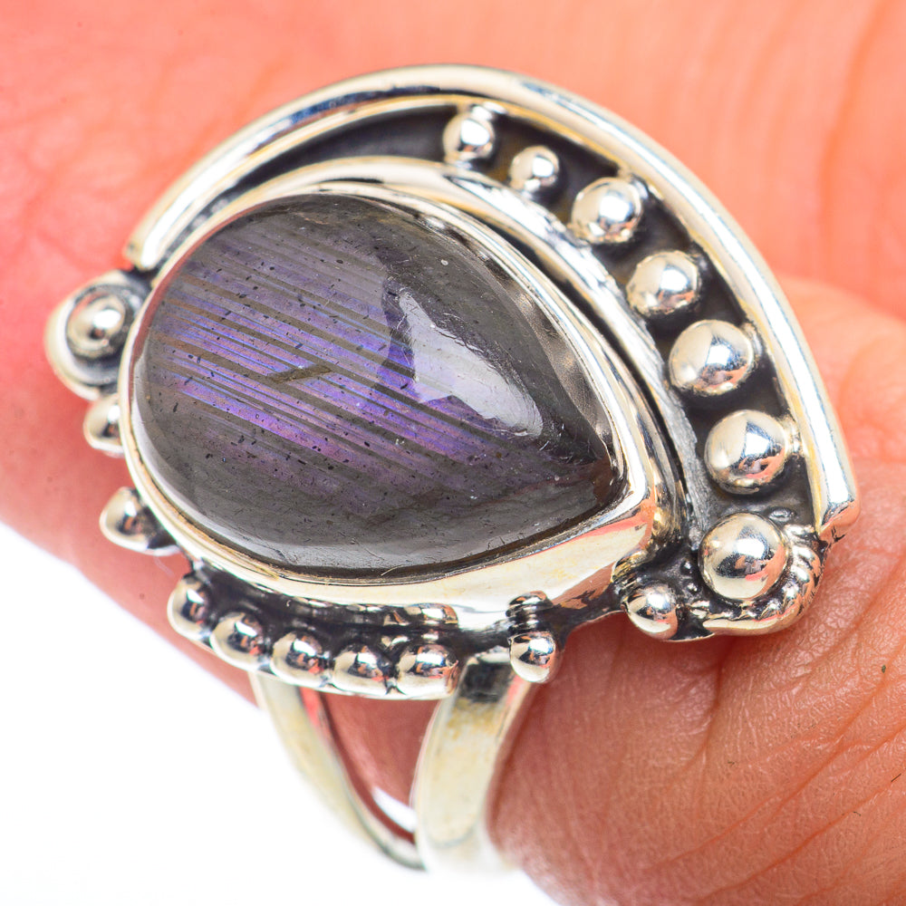 Labradorite Rings handcrafted by Ana Silver Co - RING73644