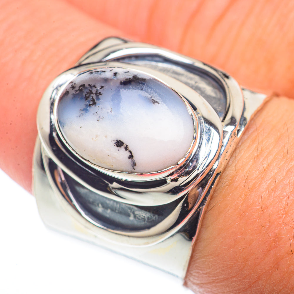 Dendritic Opal Rings handcrafted by Ana Silver Co - RING73650