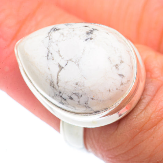 Howlite Rings handcrafted by Ana Silver Co - RING73652