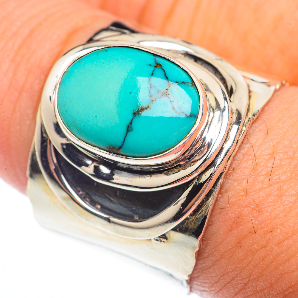 Tibetan Turquoise Rings handcrafted by Ana Silver Co - RING73662