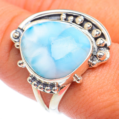 Larimar Rings handcrafted by Ana Silver Co - RING73669