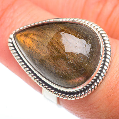 Labradorite Rings handcrafted by Ana Silver Co - RING73678