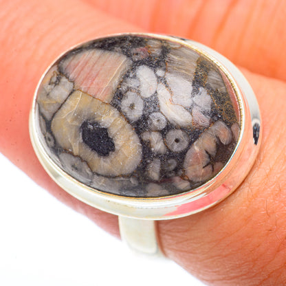 Crinoid Fossil Rings handcrafted by Ana Silver Co - RING73679