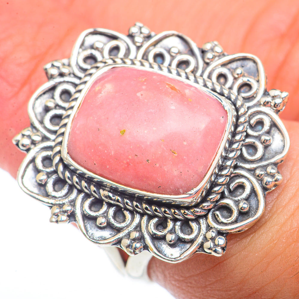 Pink Opal Rings handcrafted by Ana Silver Co - RING73683