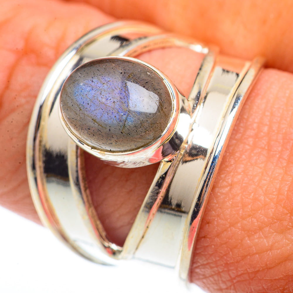 Labradorite Rings handcrafted by Ana Silver Co - RING73688