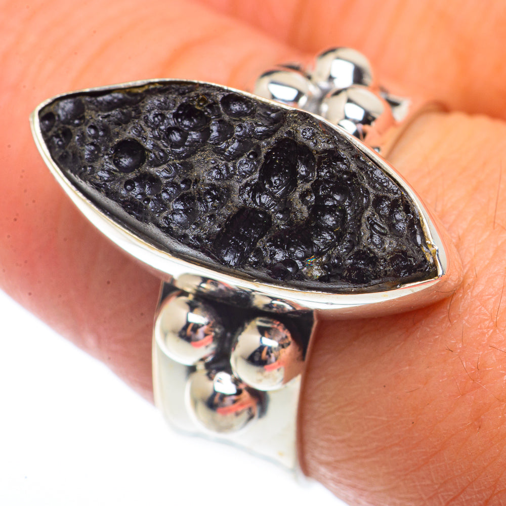 Tektite Rings handcrafted by Ana Silver Co - RING73691