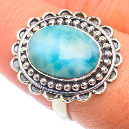 Larimar Rings handcrafted by Ana Silver Co - RING73710