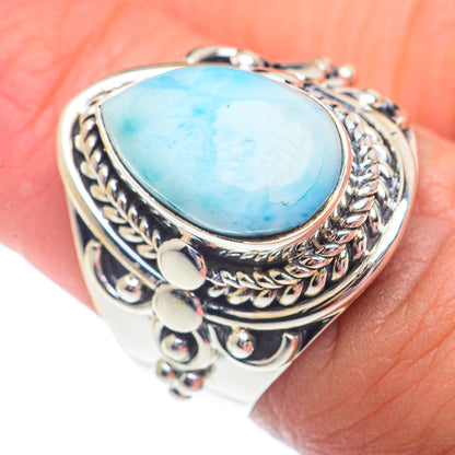 Larimar Rings handcrafted by Ana Silver Co - RING73711