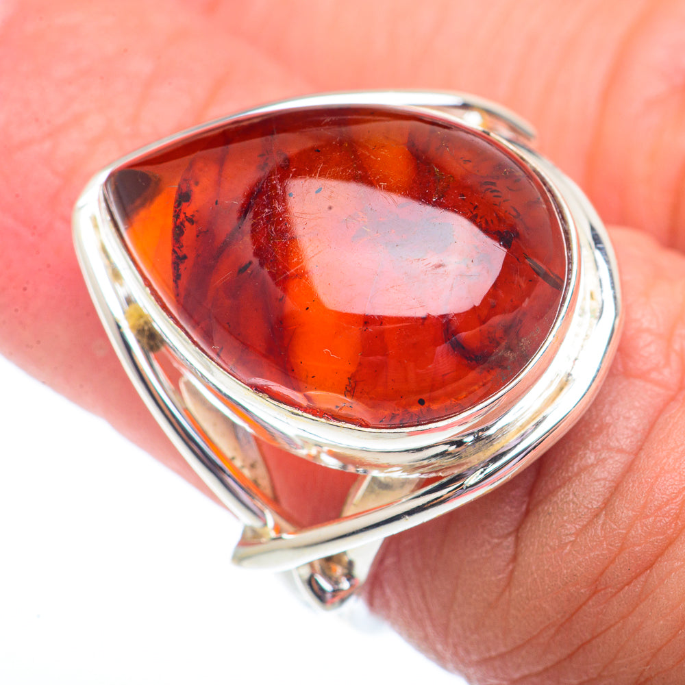 Baltic Amber Rings handcrafted by Ana Silver Co - RING73725