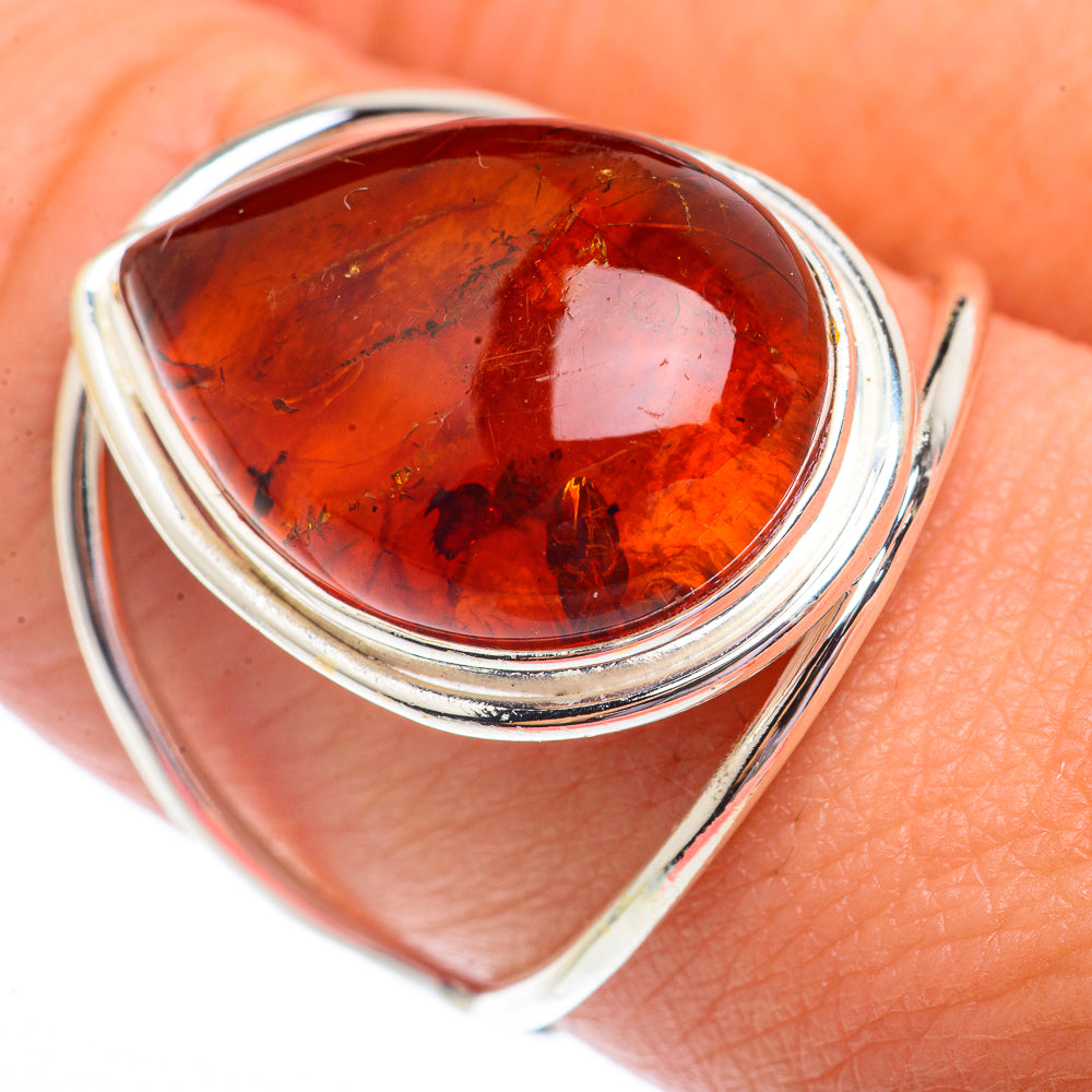 Baltic Amber Rings handcrafted by Ana Silver Co - RING73726