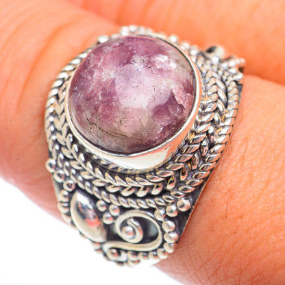 Lepidolite Rings handcrafted by Ana Silver Co - RING73728