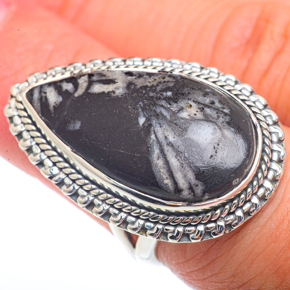 Chrysanthemum Stone Rings handcrafted by Ana Silver Co - RING73735