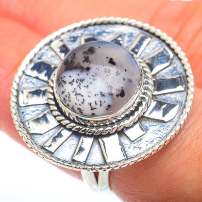 Dendritic Opal Rings handcrafted by Ana Silver Co - RING73738
