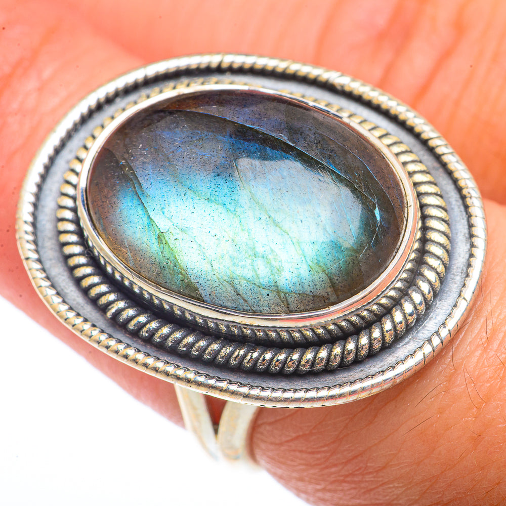 Labradorite Rings handcrafted by Ana Silver Co - RING73750