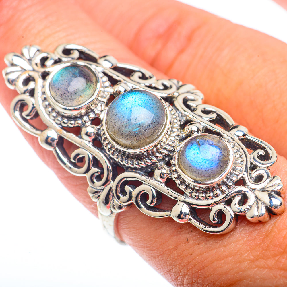 Labradorite Rings handcrafted by Ana Silver Co - RING73758