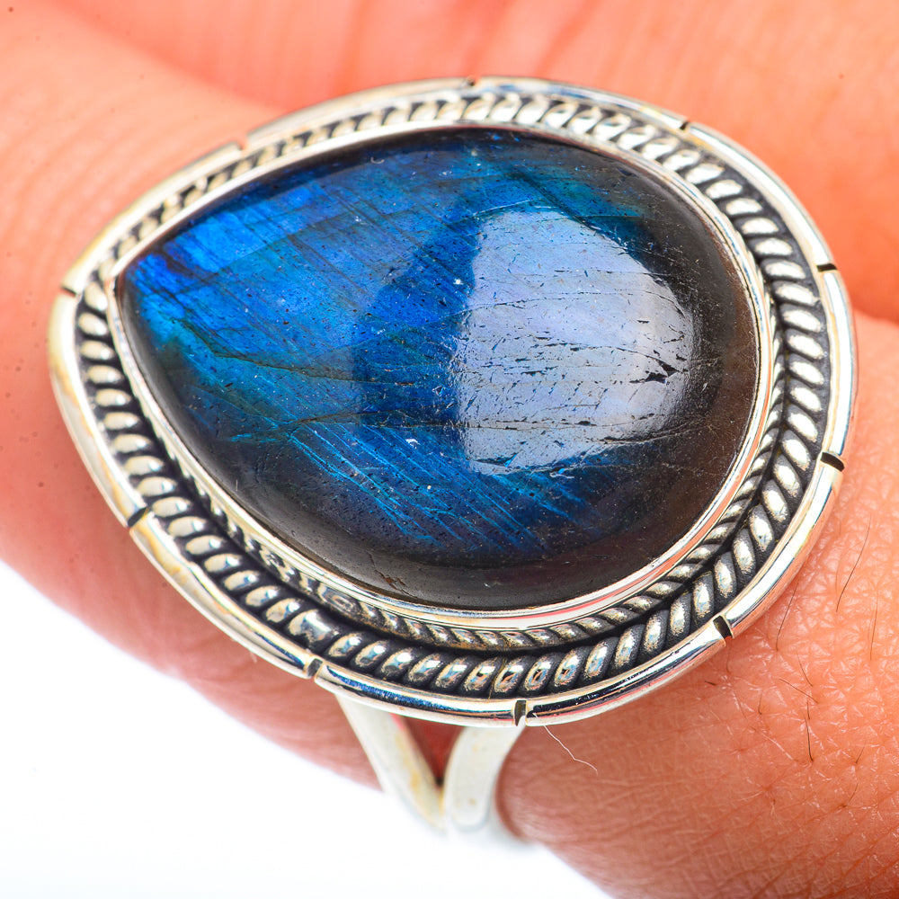 Labradorite Rings handcrafted by Ana Silver Co - RING73759