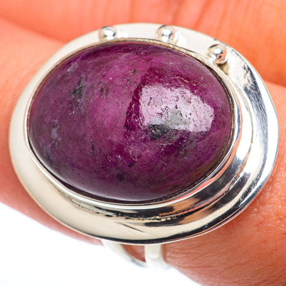 Ruby Fuchsite Rings handcrafted by Ana Silver Co - RING73766