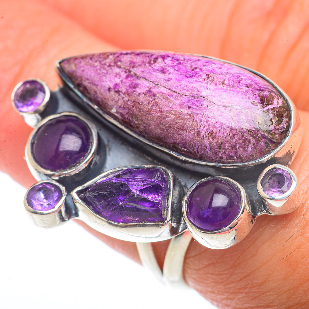 Stichtite, Amethyst Rings handcrafted by Ana Silver Co - RING73768