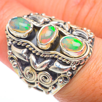 Ethiopian Opal Rings handcrafted by Ana Silver Co - RING73772