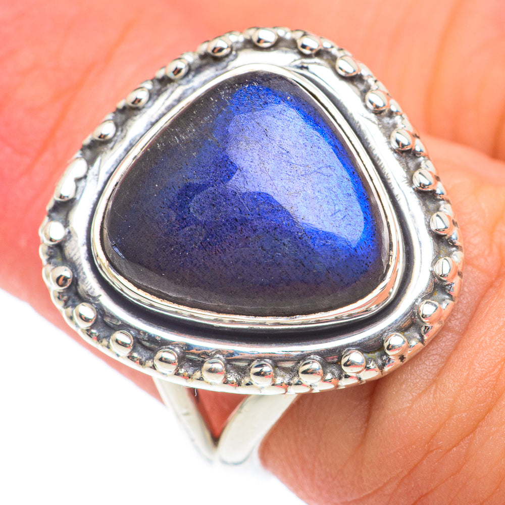 Labradorite Rings handcrafted by Ana Silver Co - RING73774