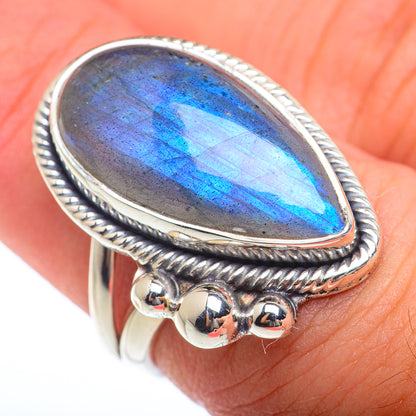 Labradorite Rings handcrafted by Ana Silver Co - RING73780