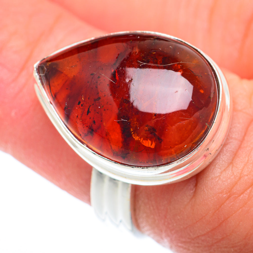 Baltic Amber Rings handcrafted by Ana Silver Co - RING73793