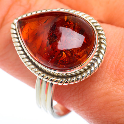Baltic Amber Rings handcrafted by Ana Silver Co - RING73794