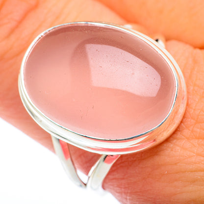Rose Quartz Rings handcrafted by Ana Silver Co - RING73795
