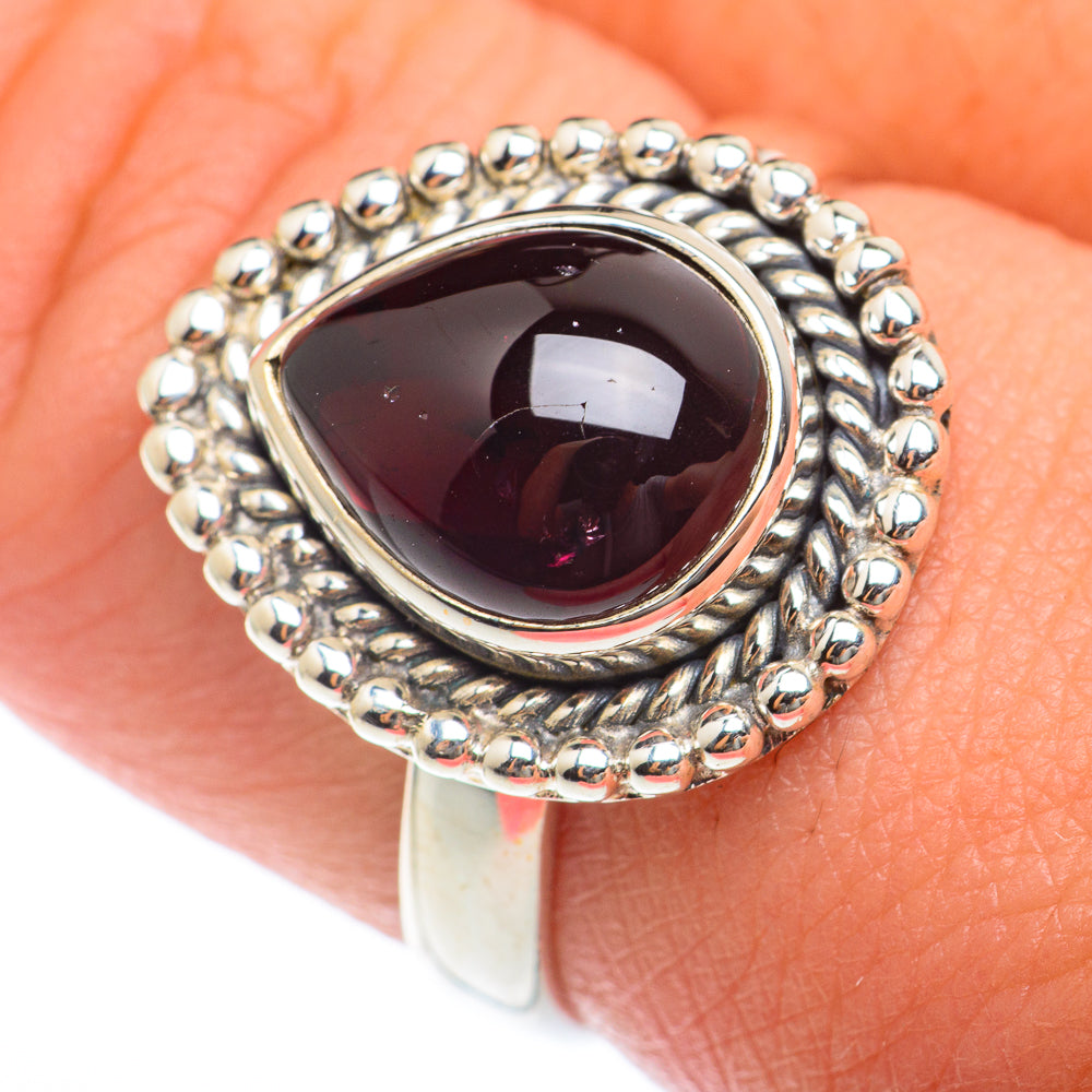 Garnet Rings handcrafted by Ana Silver Co - RING73799