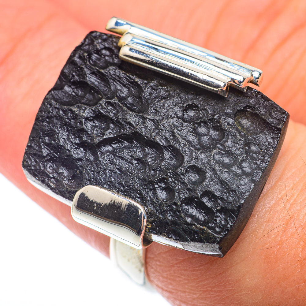 Tektite Rings handcrafted by Ana Silver Co - RING73804