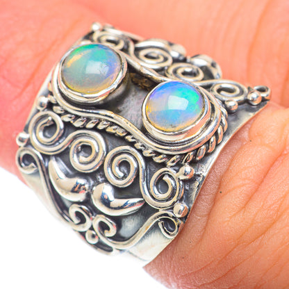 Ethiopian Opal Rings handcrafted by Ana Silver Co - RING73811
