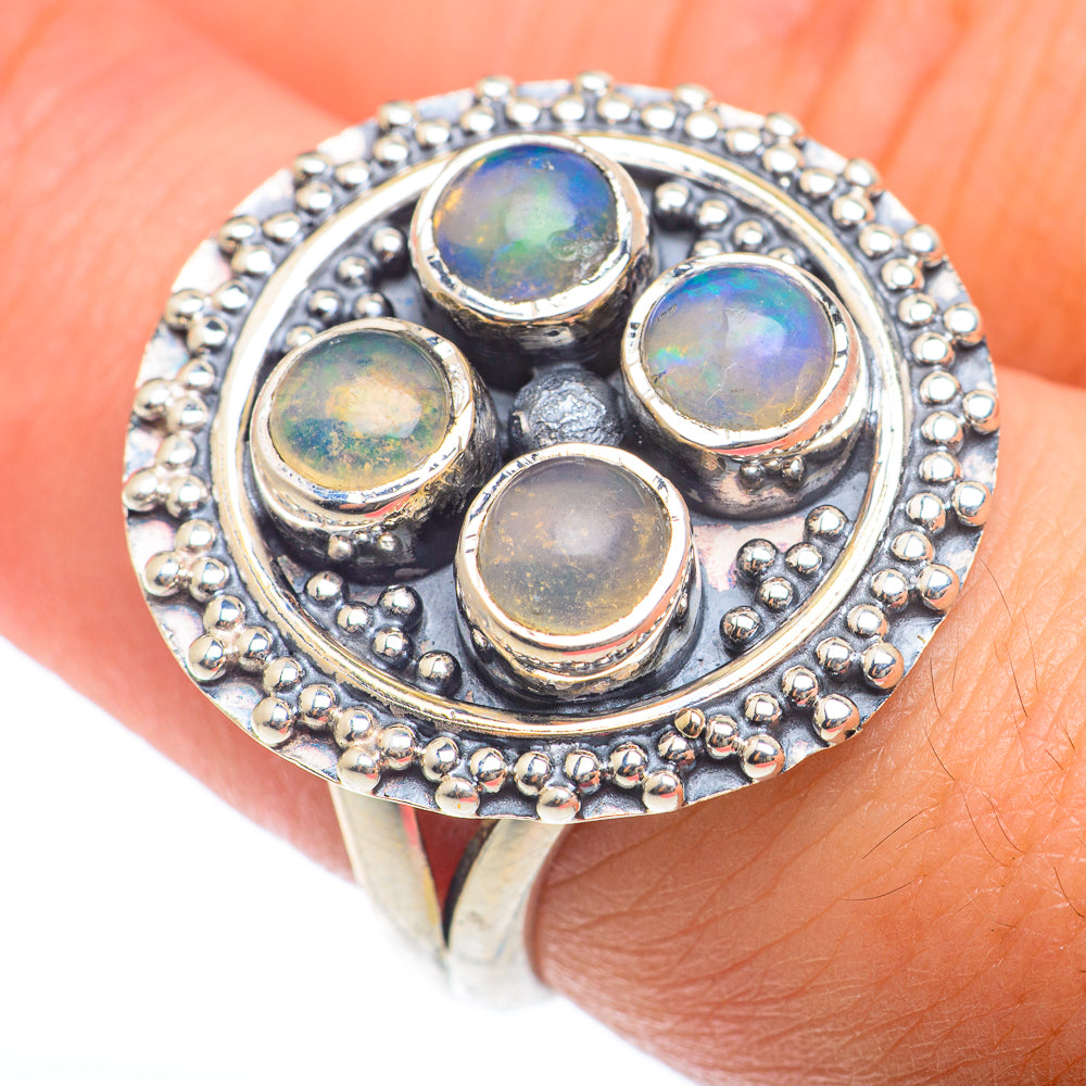 Ethiopian Opal Rings handcrafted by Ana Silver Co - RING73812