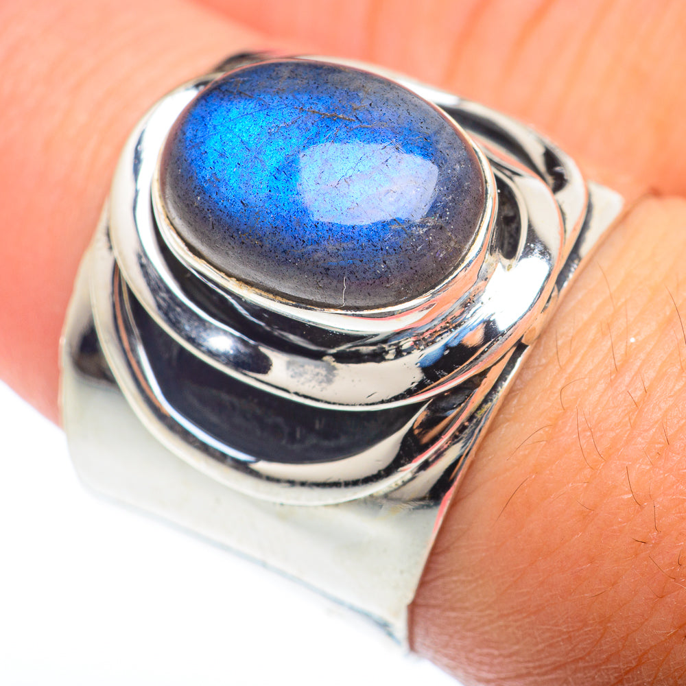 Labradorite Rings handcrafted by Ana Silver Co - RING73817