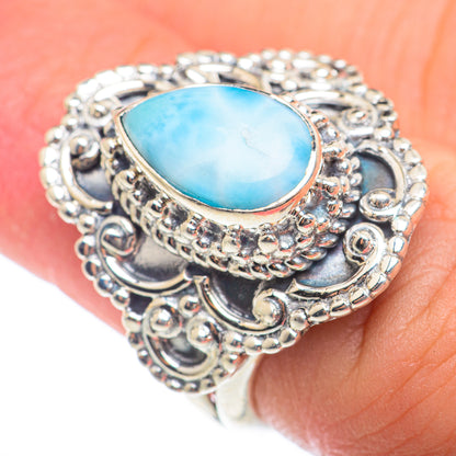 Larimar Rings handcrafted by Ana Silver Co - RING73818