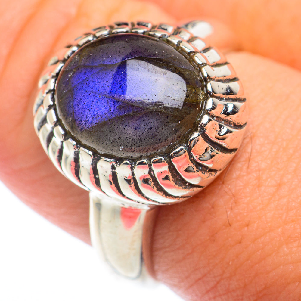 Labradorite Rings handcrafted by Ana Silver Co - RING73819