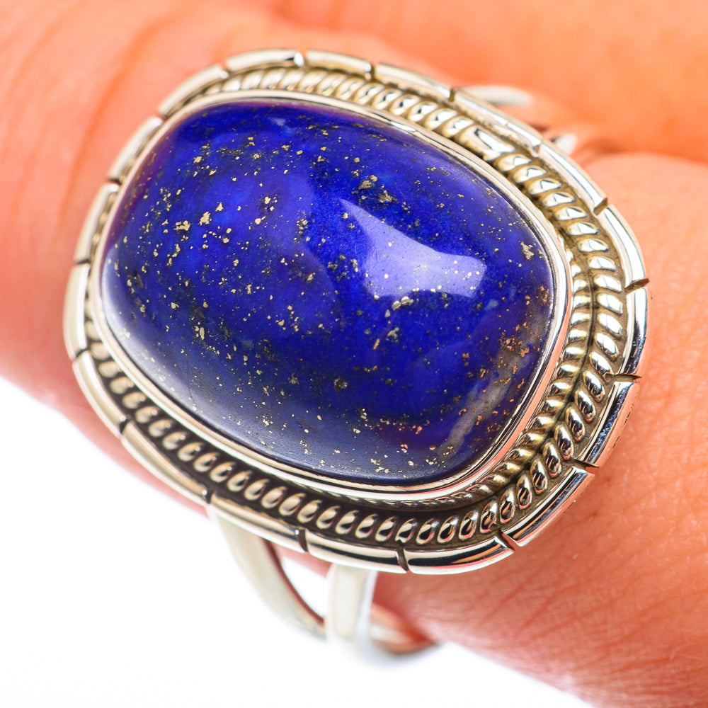 Lapis Lazuli Rings handcrafted by Ana Silver Co - RING73821