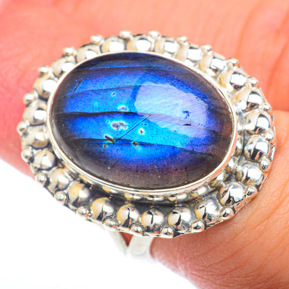 Labradorite Rings handcrafted by Ana Silver Co - RING73823