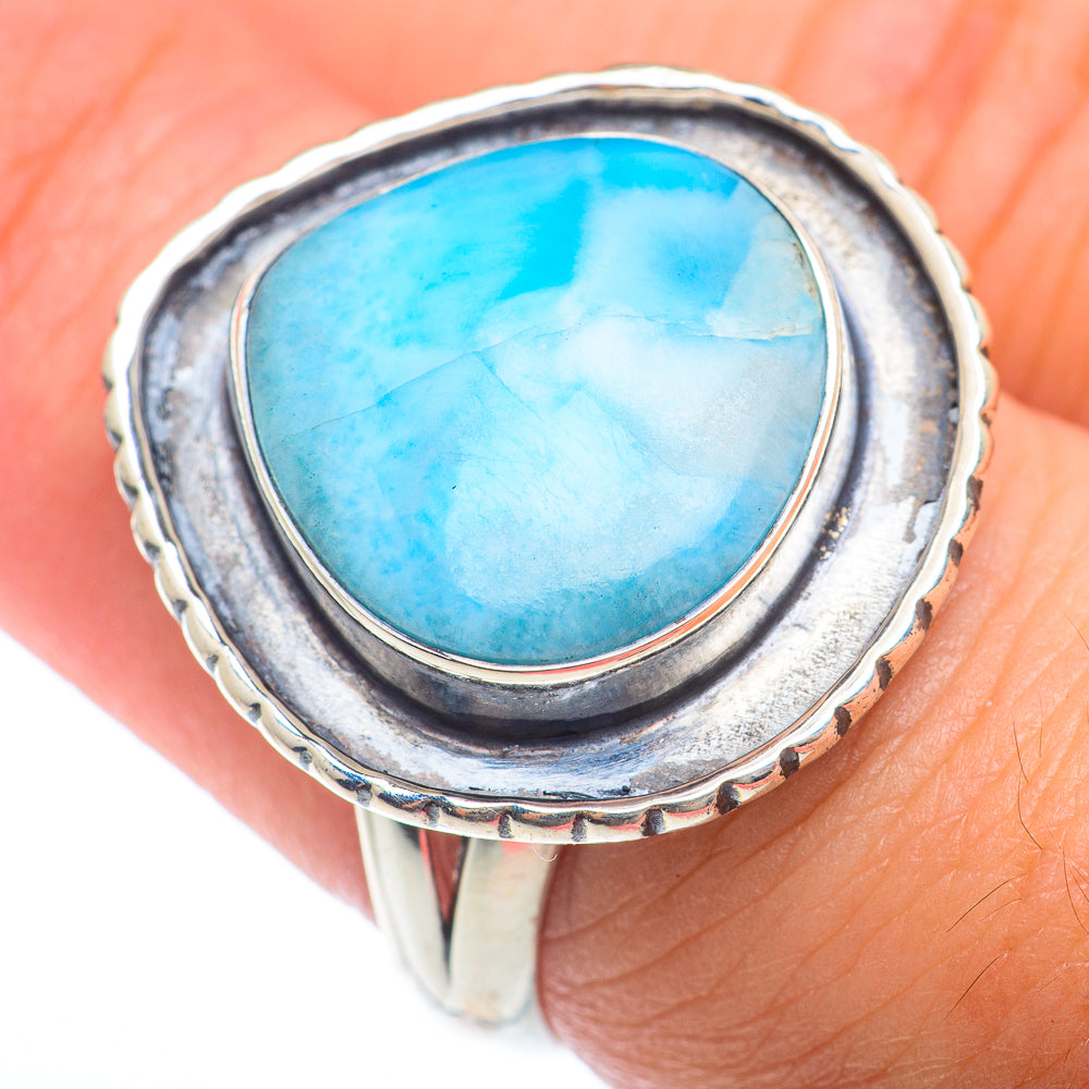 Larimar Rings handcrafted by Ana Silver Co - RING73824