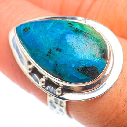 Chrysocolla Rings handcrafted by Ana Silver Co - RING73826