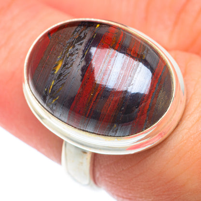 Red Tiger Iron Rings handcrafted by Ana Silver Co - RING73831