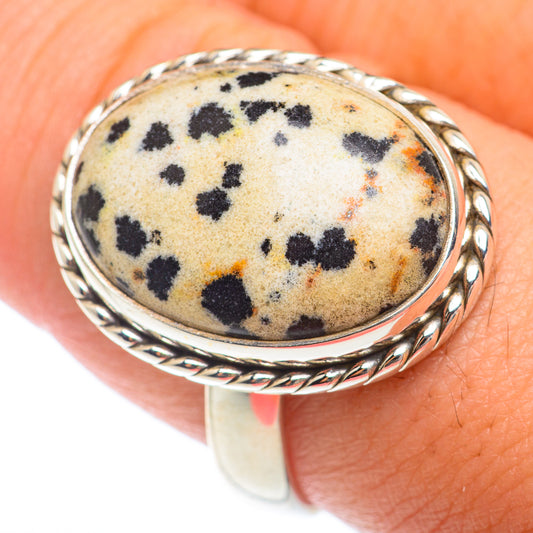 Dalmatian Jasper Rings handcrafted by Ana Silver Co - RING73835