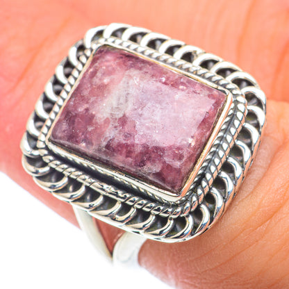 Lepidolite Rings handcrafted by Ana Silver Co - RING73839