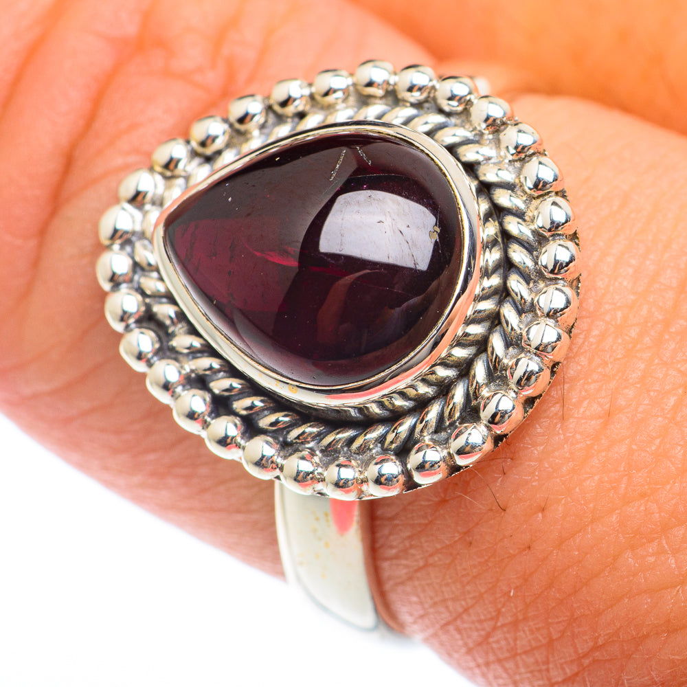 Garnet Rings handcrafted by Ana Silver Co - RING73841