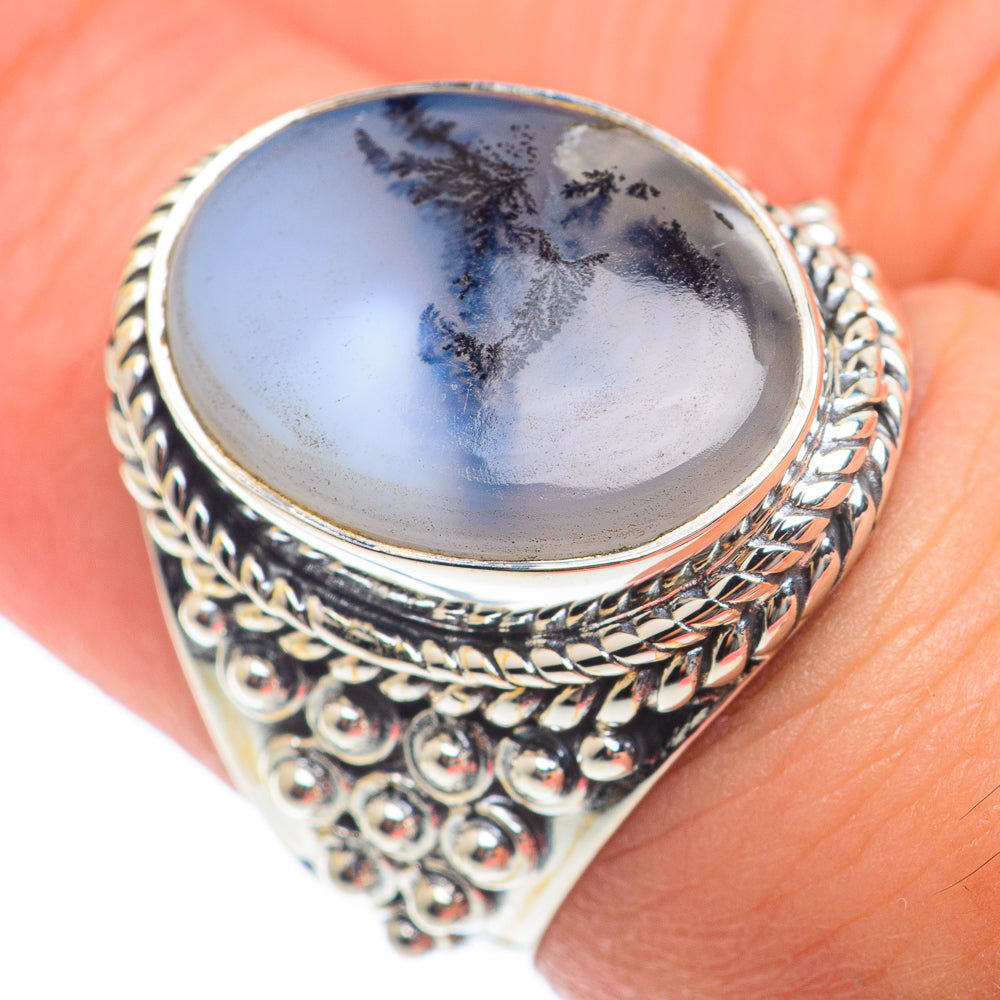Dendritic Opal Rings handcrafted by Ana Silver Co - RING73851