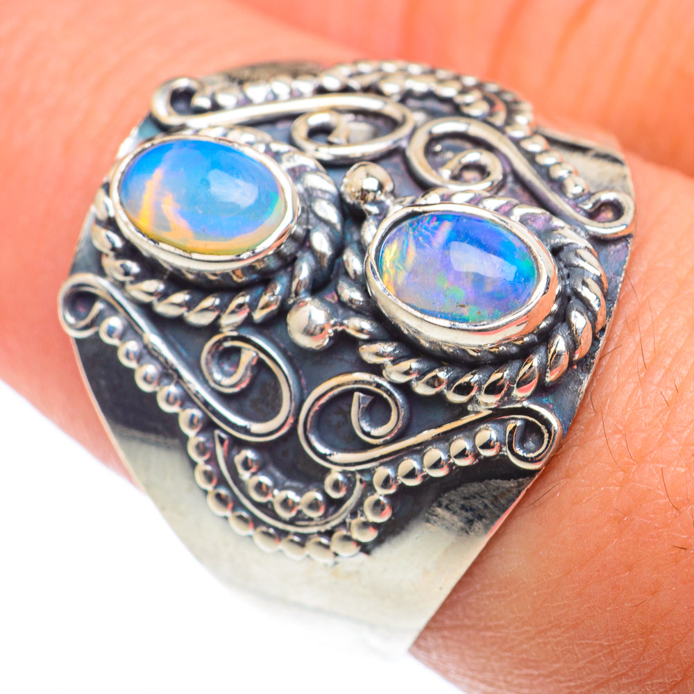 Ethiopian Opal Rings handcrafted by Ana Silver Co - RING73854