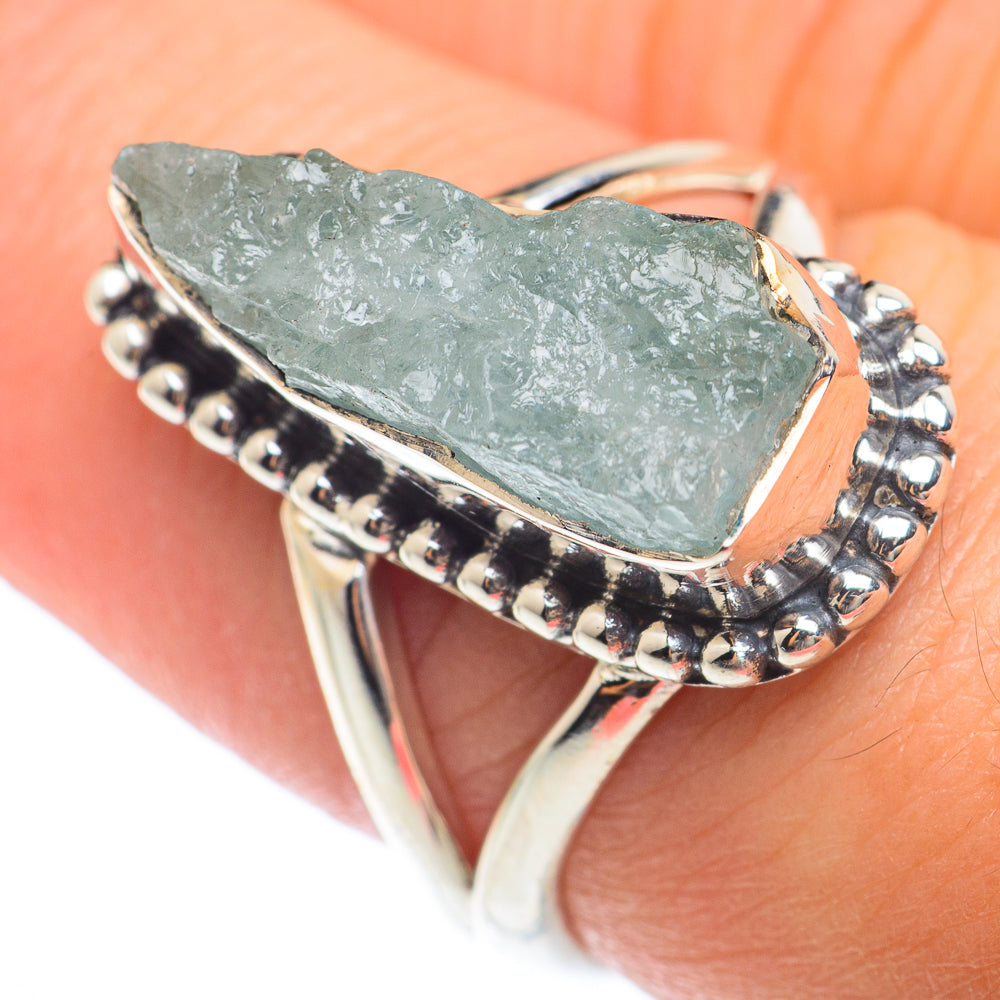Aquamarine Rings handcrafted by Ana Silver Co - RING73858