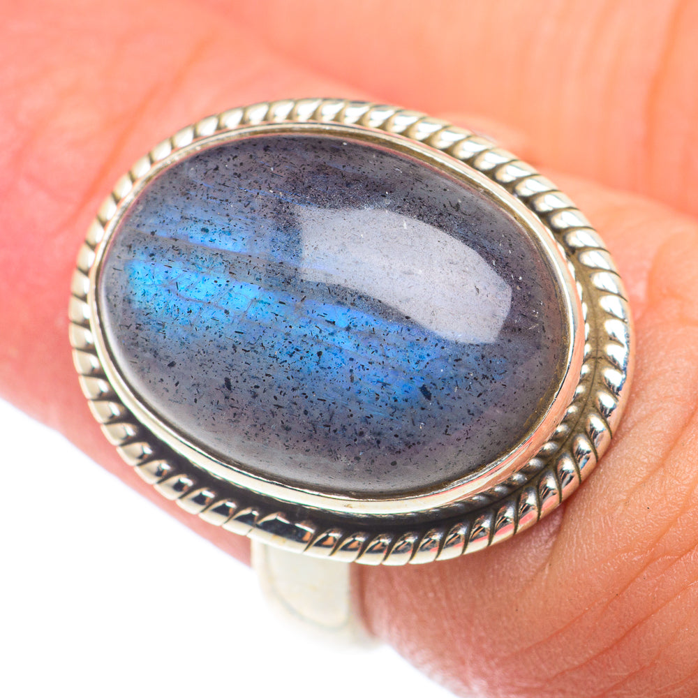 Labradorite Rings handcrafted by Ana Silver Co - RING73859